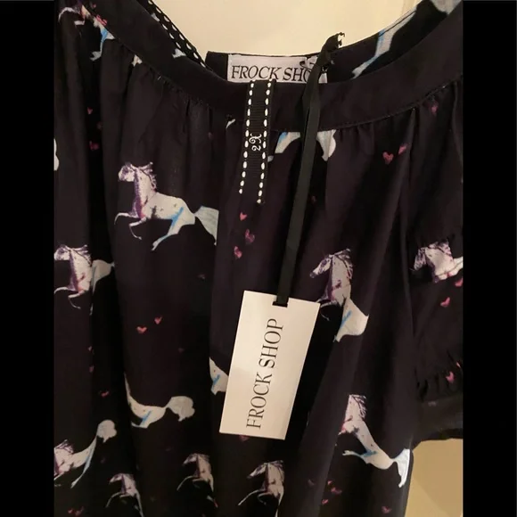 Horse Dress Rainbow Heart Modcloth 2x - Picture 8 of 13